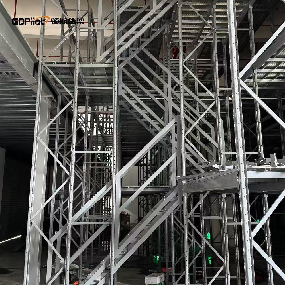 Custom Steel Mezzanine Racking Multi‑Tier Loft Goods Shelf For Warehouse Vertical Space Expansion