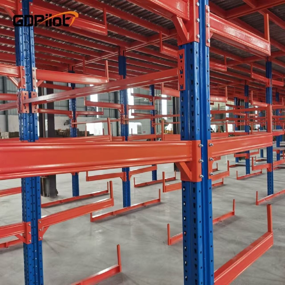 Heavy Duty Cantilever Racking Open Side Storage System For Ultra-Long & Irregular Goods