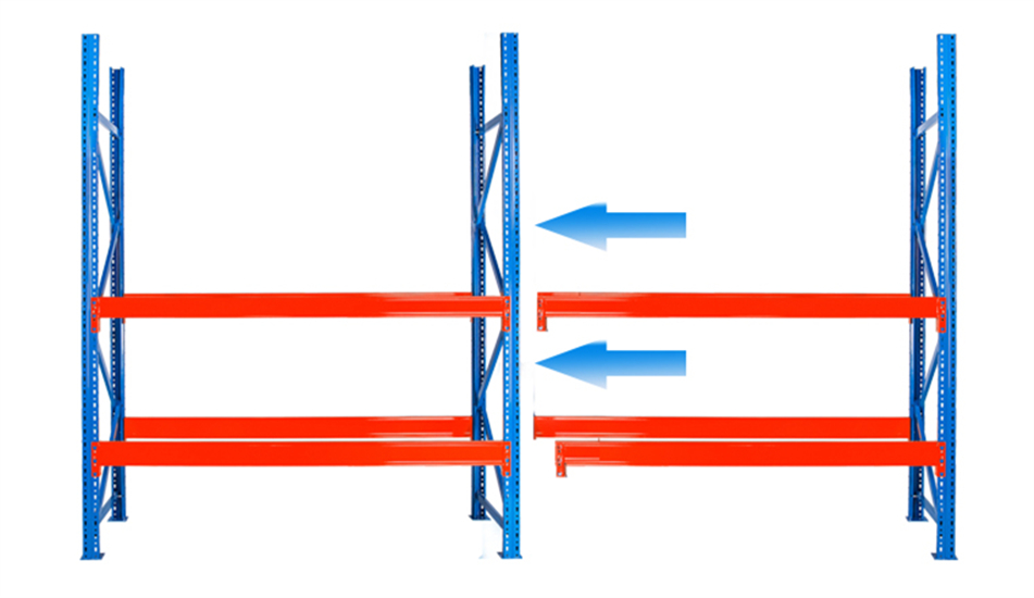 The starting rack has 2 sets of upright, and shares 1 set of columns with the additional rack, which can be combined infinitely according to the size of the storage space.