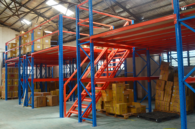 Customized mezzanine rack for construction company